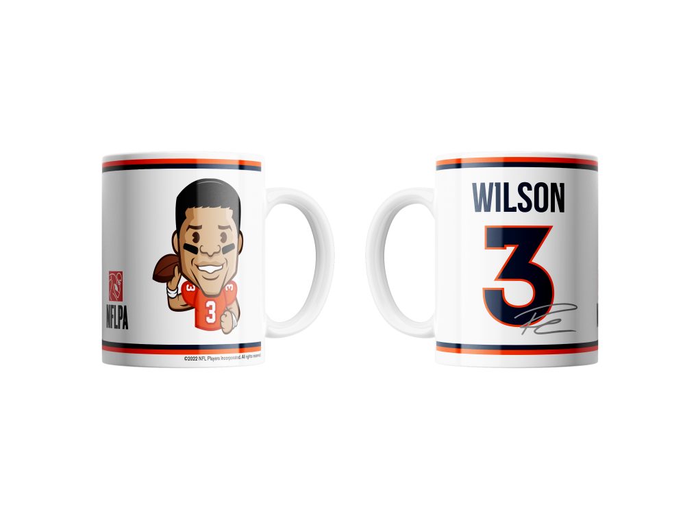 Denver Broncos Becher Russell Wilson Emoji Jumbo-Tasse 440 ml, Keramik