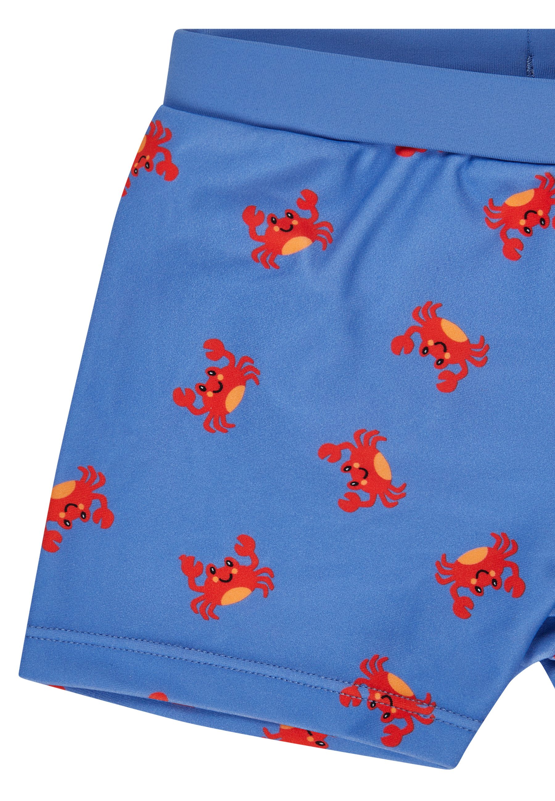 Sterntaler® Badehose UV-Schutz 50+ Badeshorts Krabbe (1-St) Badeshorts mit Krabben-Muster & Kordel, Windeleinsatz bis 86/92 – Bild 4 von 5