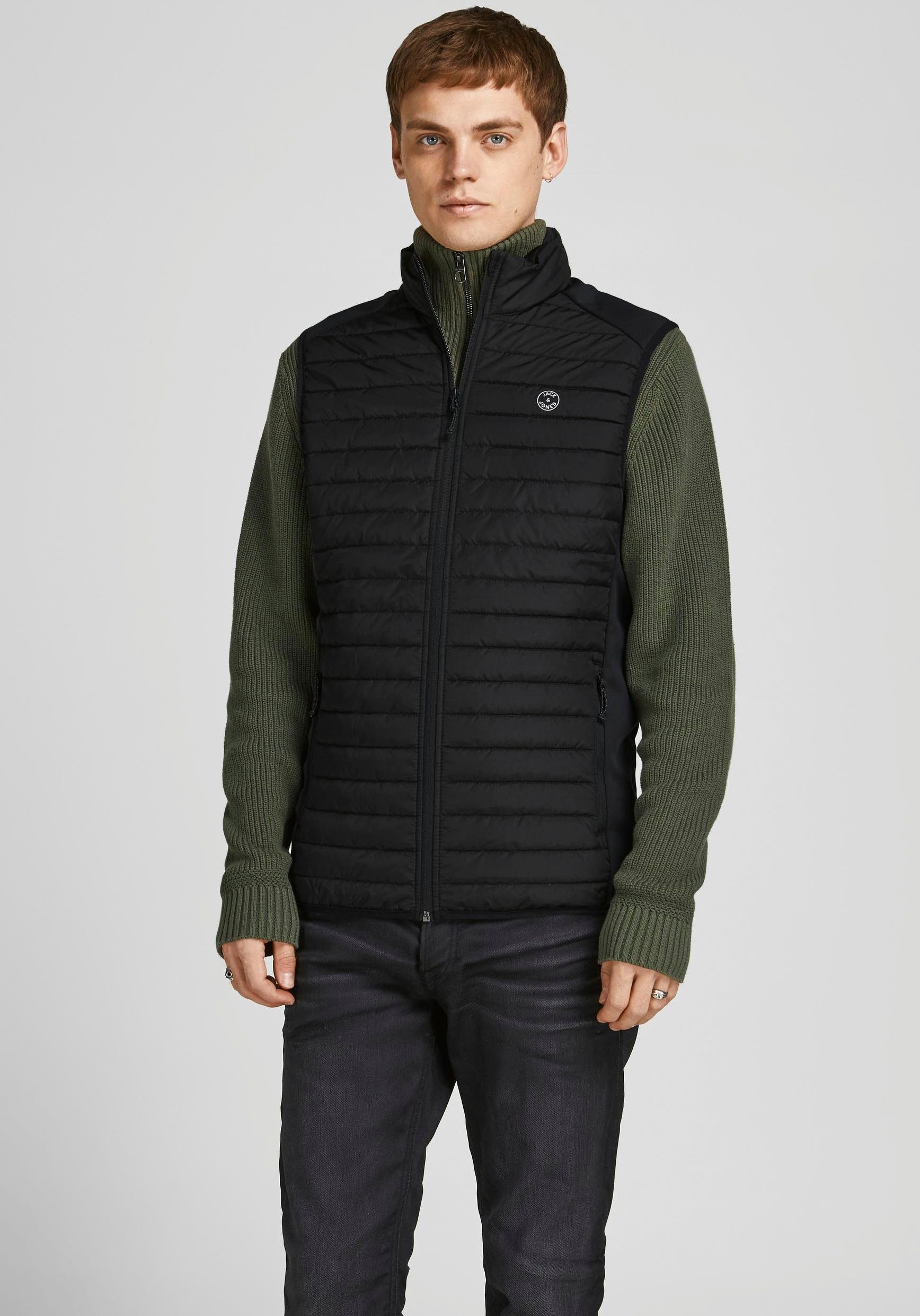 Jack & Jones Steppweste "JJEMULTI BODYWARMER COLLAR NOOS" normal, Polyester günstig online kaufen