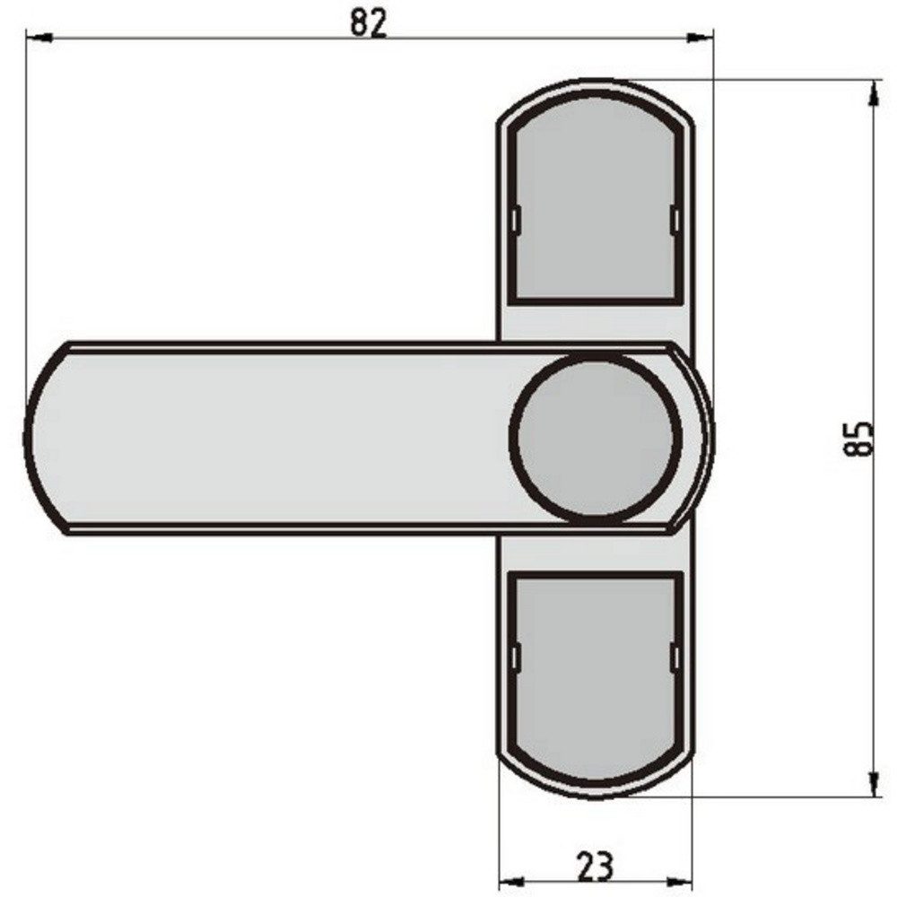 BASI Türriegel Basi 1100-0050 Fenstersicherung Weiß (glänzend)