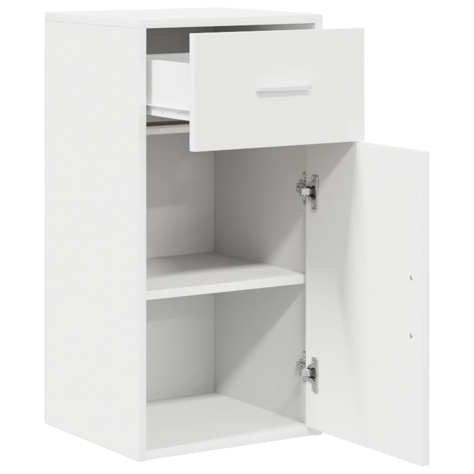 vidaXL Sideboard Sideboard mit Schubladen Weiß 38 x 34 x 75 cm (1 St) – Bild 5 von 5