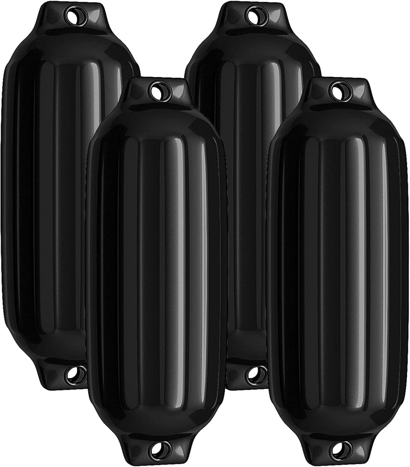 COSTWAY Motorboot, (4-St), Bootsfender, aus PVC, für Rammschutz 58x16,5 cm