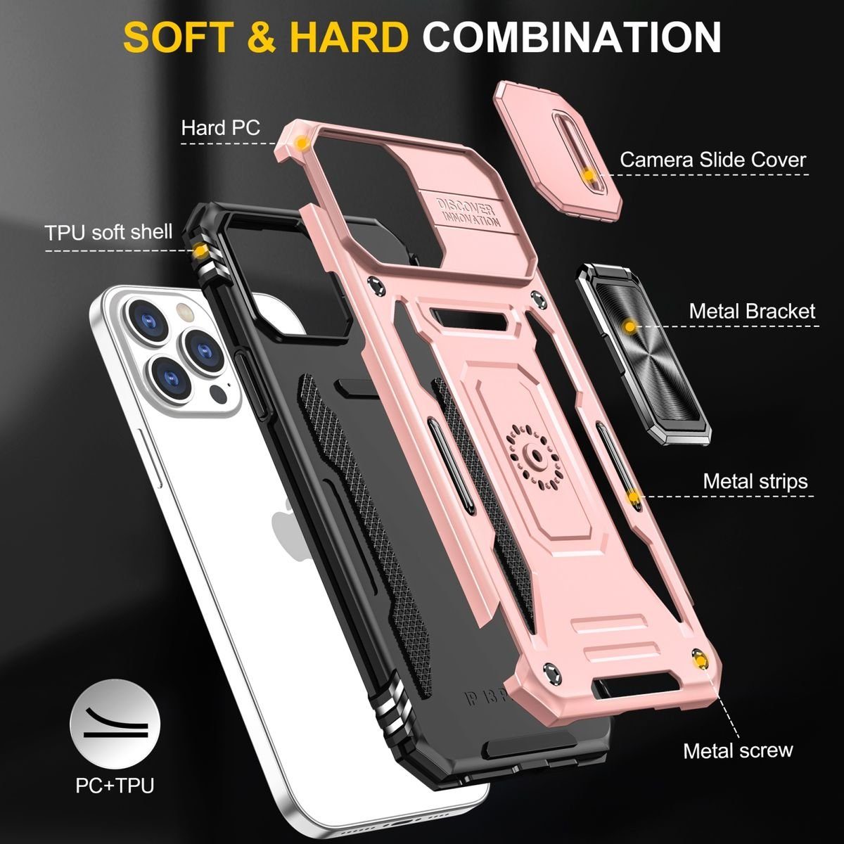 König Design Handyhülle Apple iPhone 15 Pro Max, Schutzhülle Case Cover Backcover Etuis Bumper