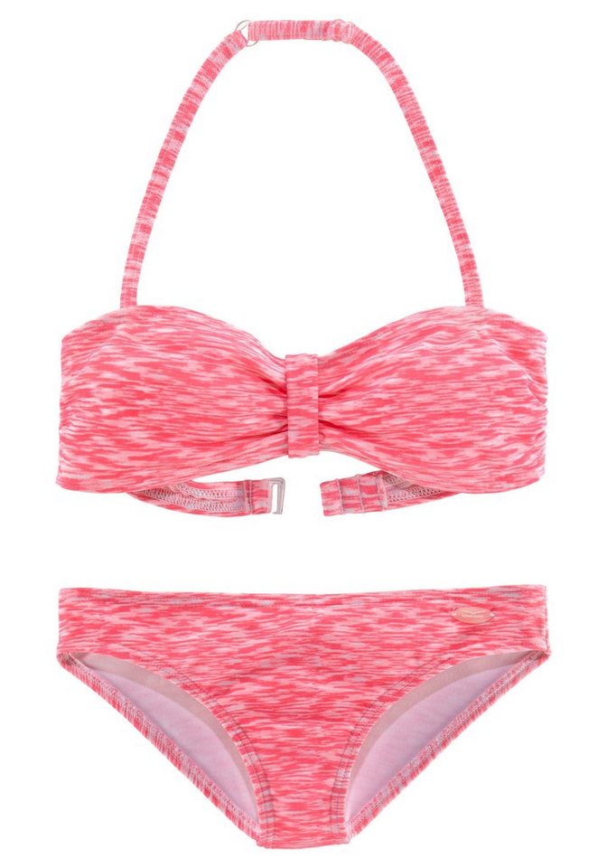 Venice Beach Bandeau-Bikini in Melange-Optik