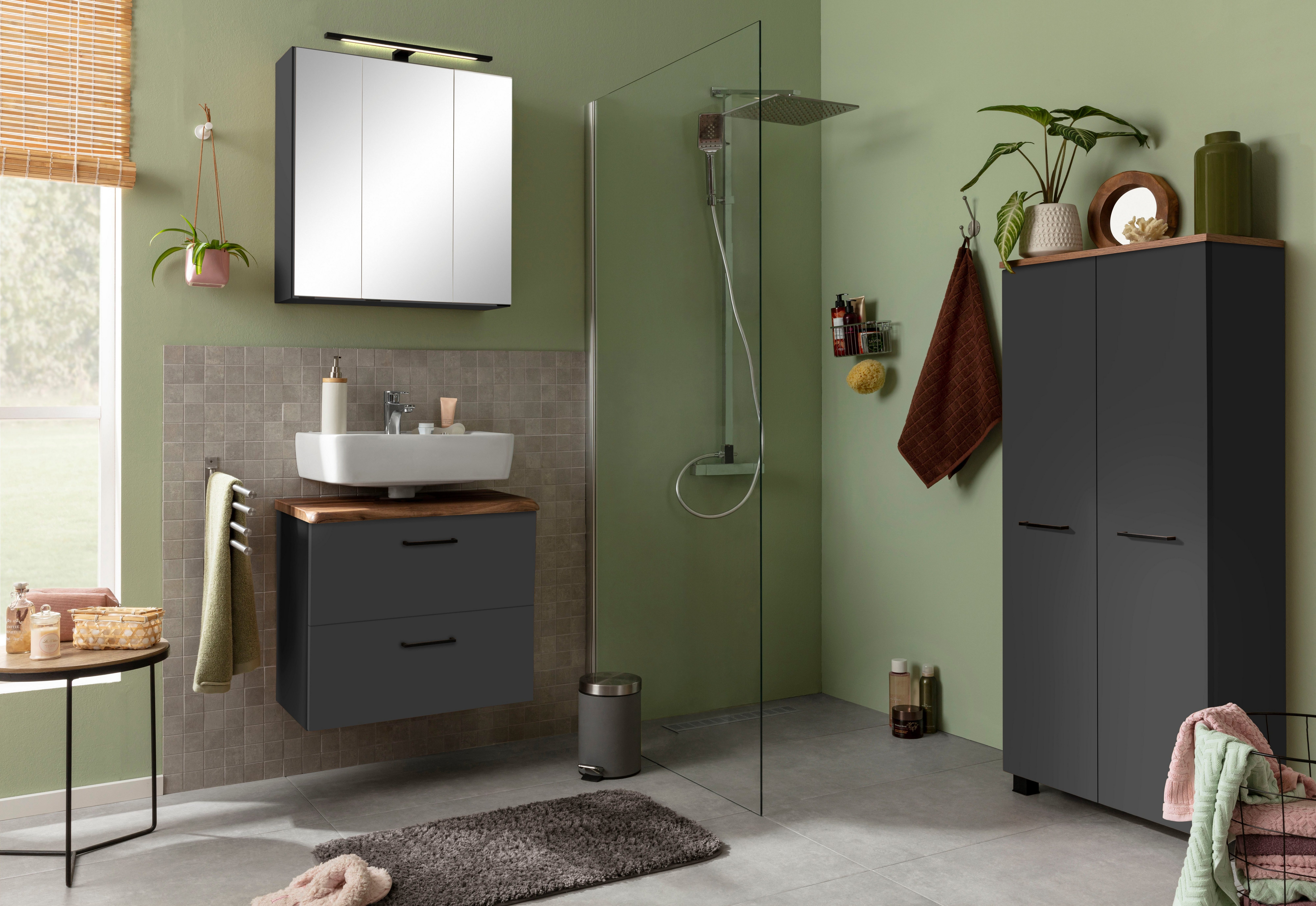 welltime Waschbeckenunterschrank Trento, verschiedene Ausführungen und Farb günstig online kaufen