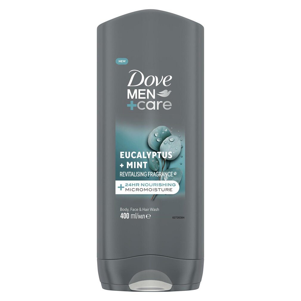 DOVE Haarshampoo Duschgel Men+Care Eucalyptus + Mint Inhalt: 400 ml