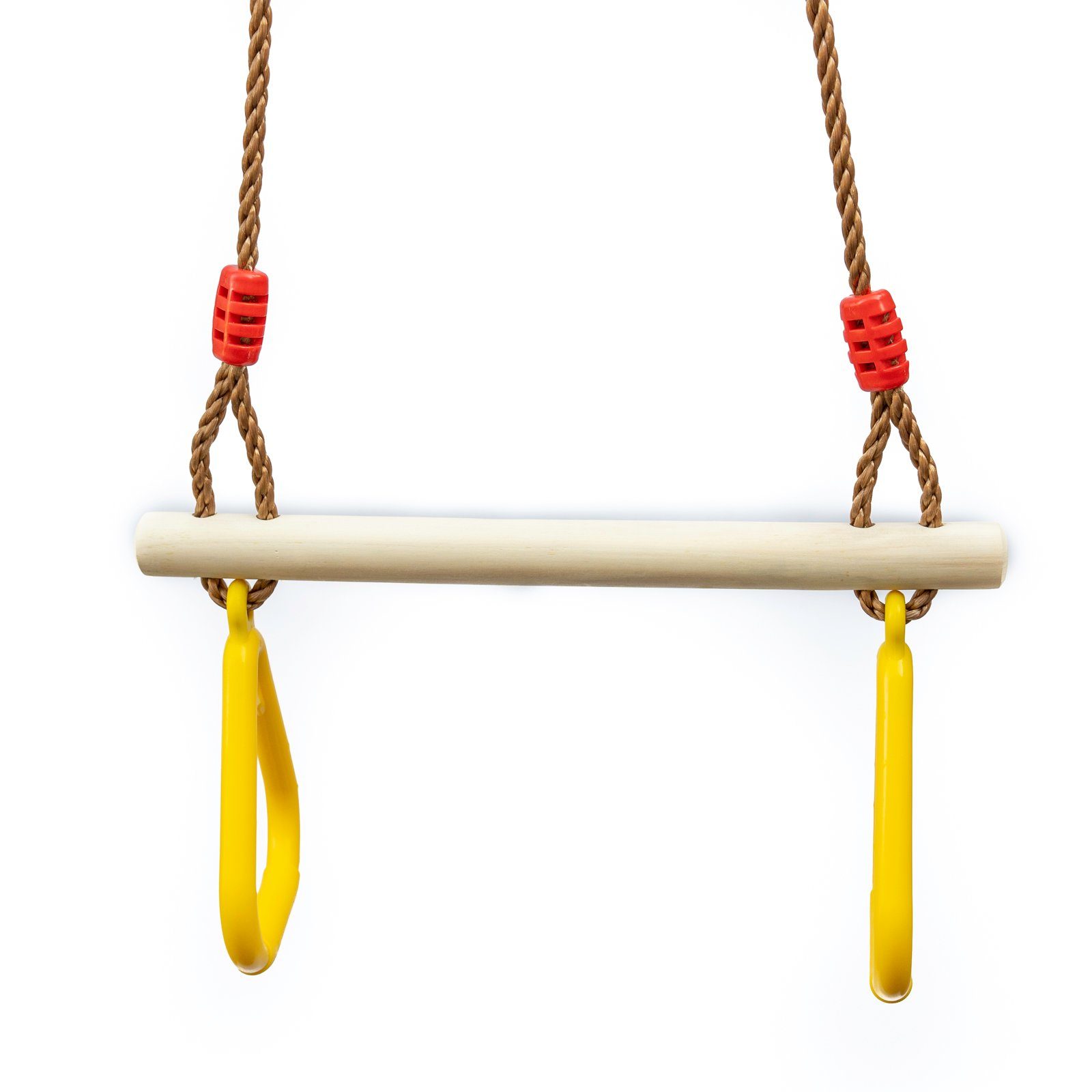 Gartenwelt Riegelsberger Turnring Trapez mit Kunststoffringen Turngerät Schaukel Höhe bis 2,55 m