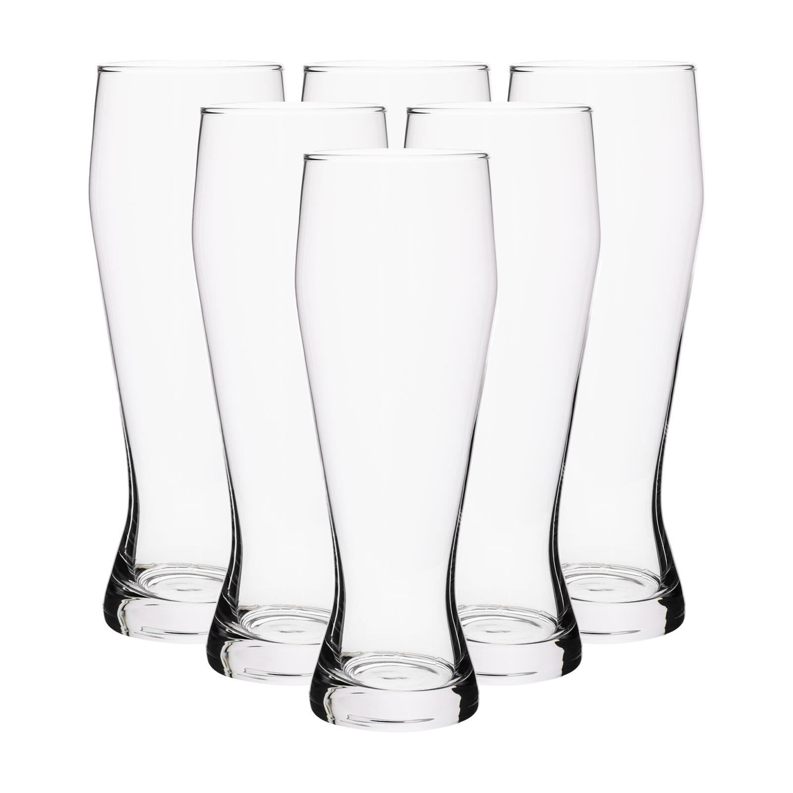 van Well Bierglas Bavaria Weizenbiergläser (geeicht) 0,3 l 6er Set, Glas