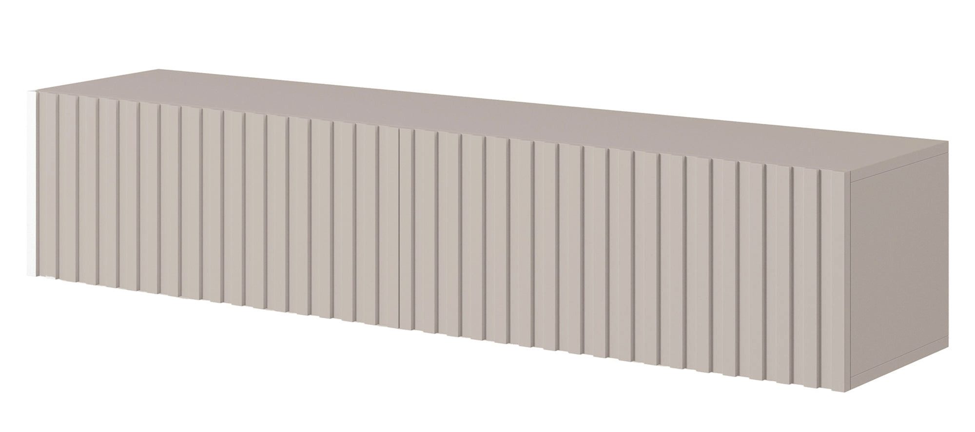 Selsey TV-Schrank TELIRE Hängend mit 2 grifflosen Lamellenfronten, 138,6 cm