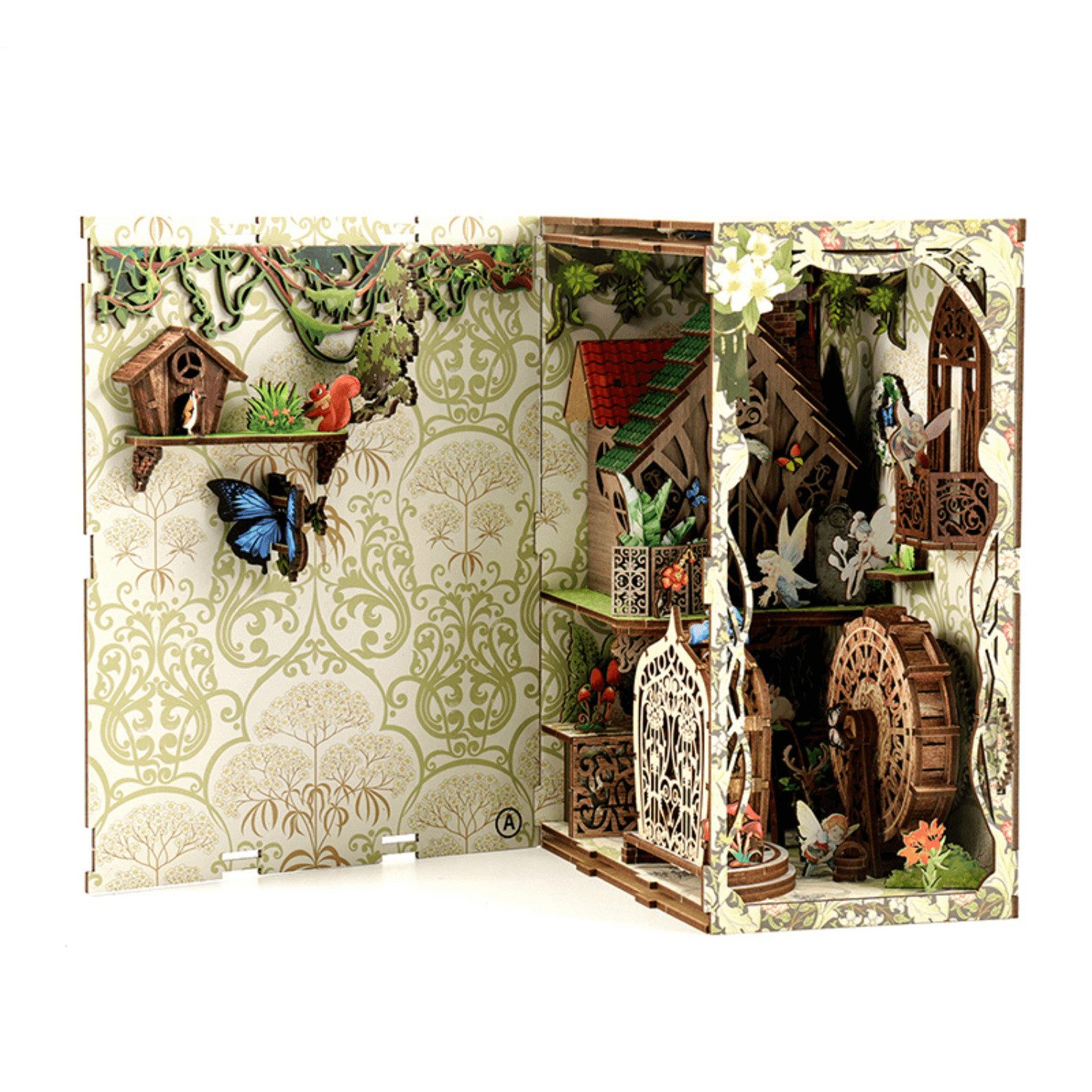 MagicHolz 3D-Puzzle MagicHolz Secret World of the Forest Diorama Book Nook, 243 Puzzleteile