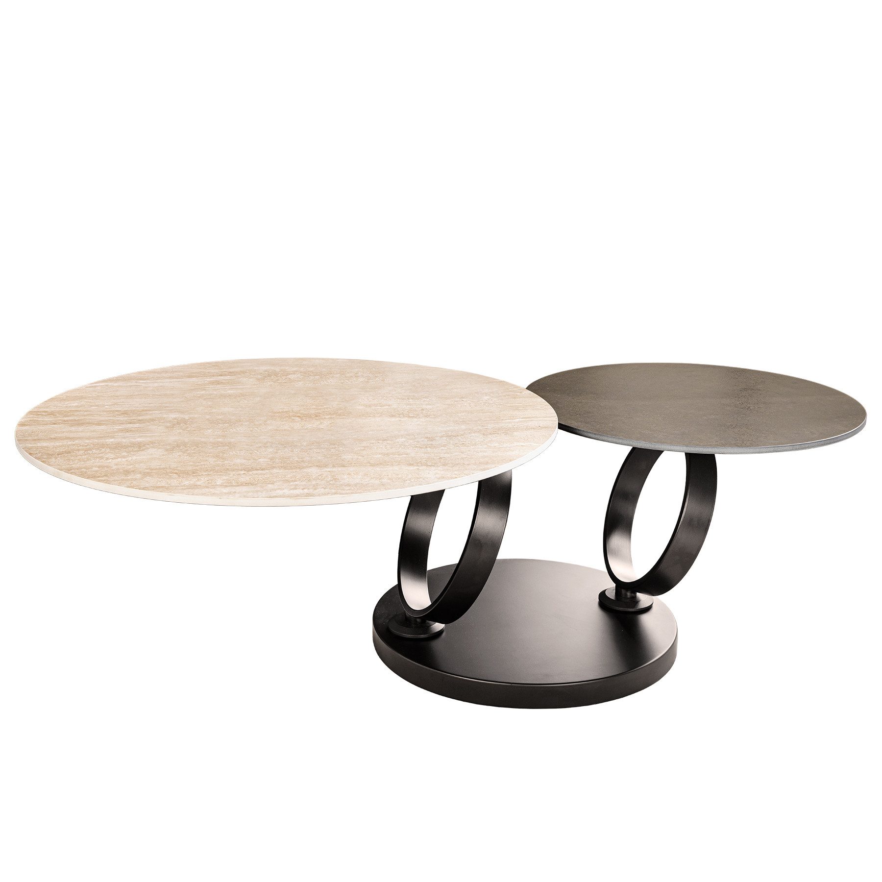 riess-ambiente Couchtisch DANCING RINGS natur / günstig online kaufen