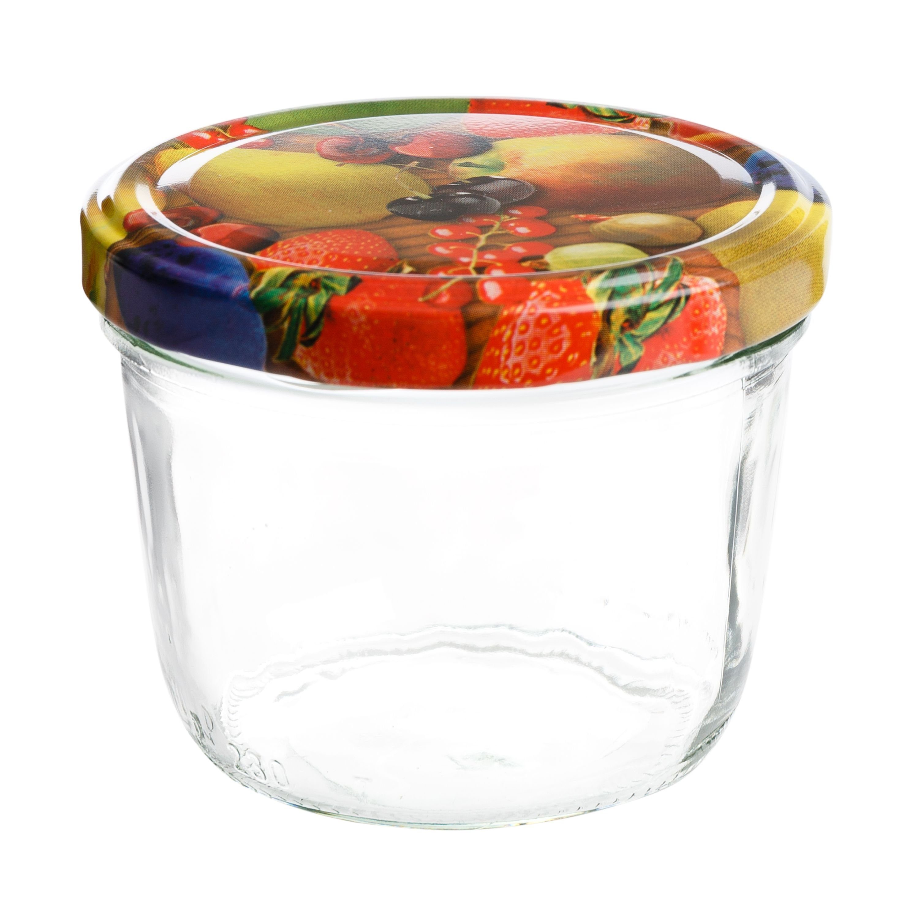 Obst Rezeptheft, gelbe To 40er + Birne Set MamboCat Sturzglas Einmachglas 230 Deckel 82 ml Glas