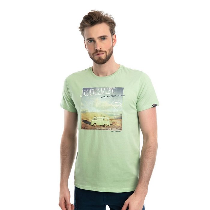 ROADSIGN australia T-Shirt Bus (1-tlg) mit Rundhalsausschnitt & Aufdruck 100 % Baumwolle