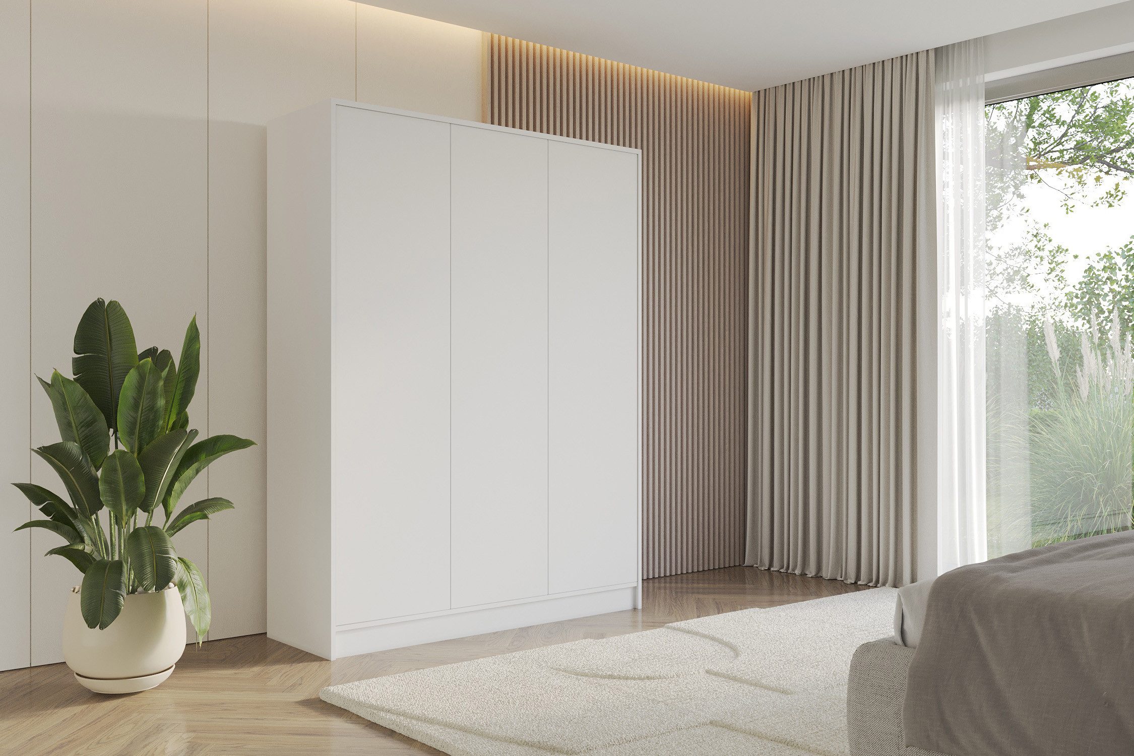ALTDECOR Drehtürenschrank GELE (Kleiderschrank Garderobenschrank mit viel Stauraum, Moderner Schrank)