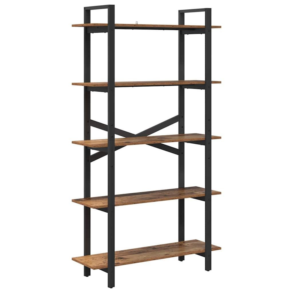 vidaXL Bücherregal Bücherregal Altholz 100 x 33,5 x 178 cm Holzwerkstoff, 1-tlg.