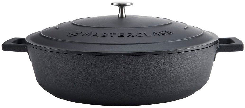 MasterClass Kasserolle MasterClass, Aluminiumguss, 5 Liter, ultraleicht, kratzfeste Antihaftbeschichtung, Induktion