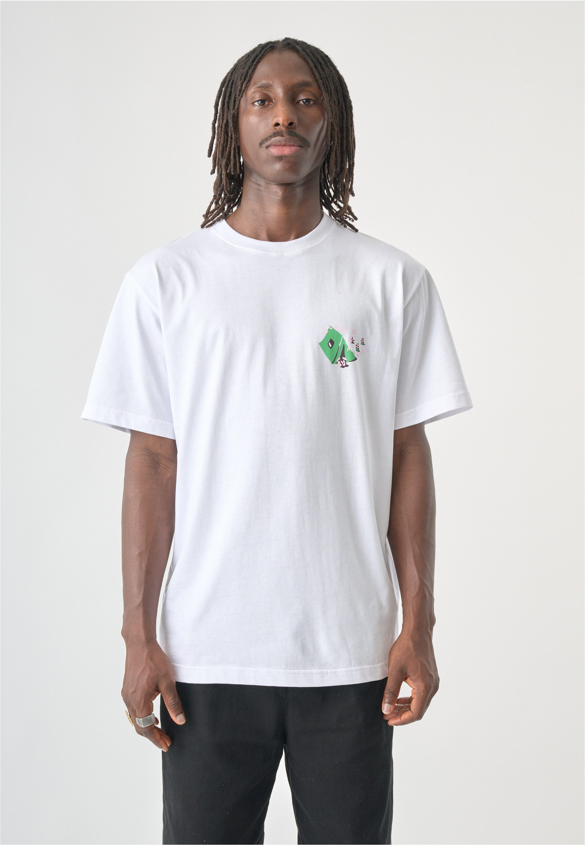 Cleptomanicx T-Shirt Camp Classic Tee mit coolem Rückenprint