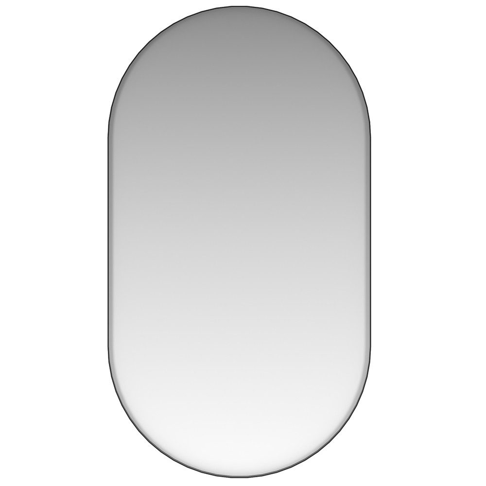 Lomadox Wandspiegel MIRROR-140, Badezimmerspiegel Schminkspiegel 55 x 90 cm modern