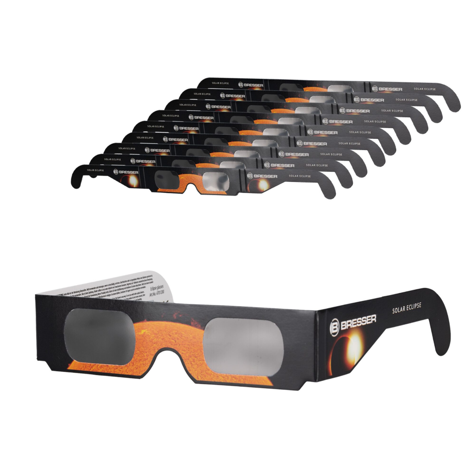 BRESSER Teleskop Bresser Sonnenfinsternis-Brille 10 Stück