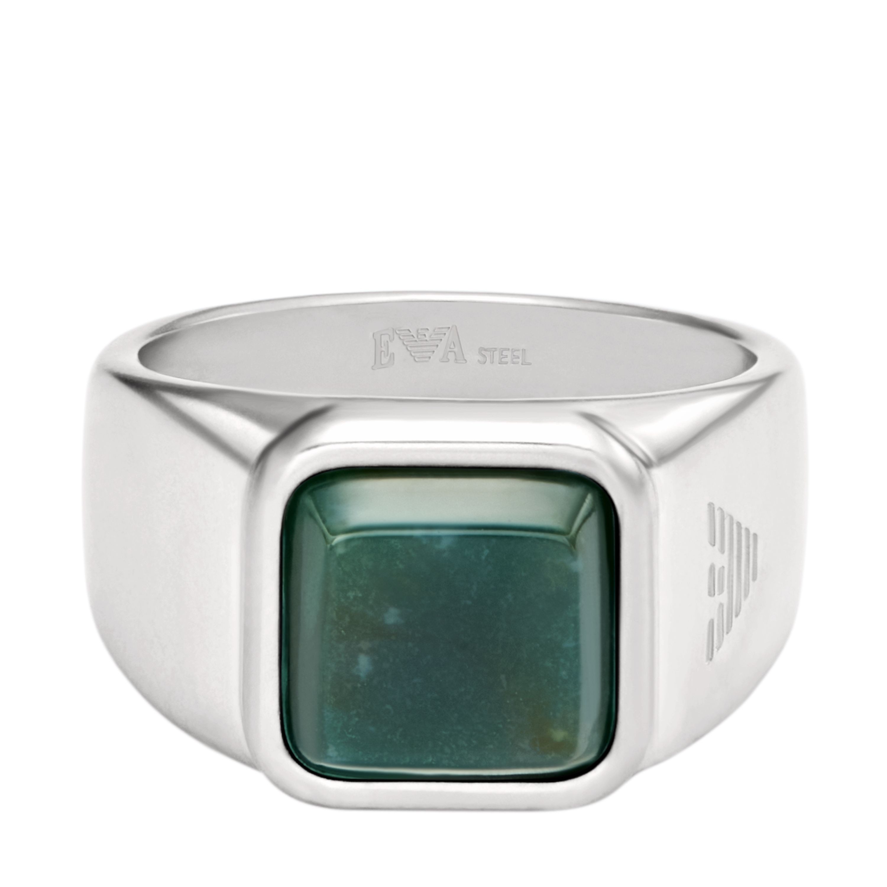 Emporio Armani Fingerring Schmuck Geschenk Edelstahl, mit Achat oder Sodalith