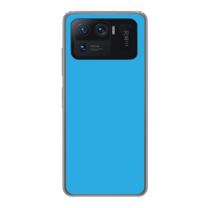 MuchoWow Handyhülle Blau - Licht - Design Phone Case Handyhülle Xiaomi Mi 11 Ultra Silikon Schutzhülle