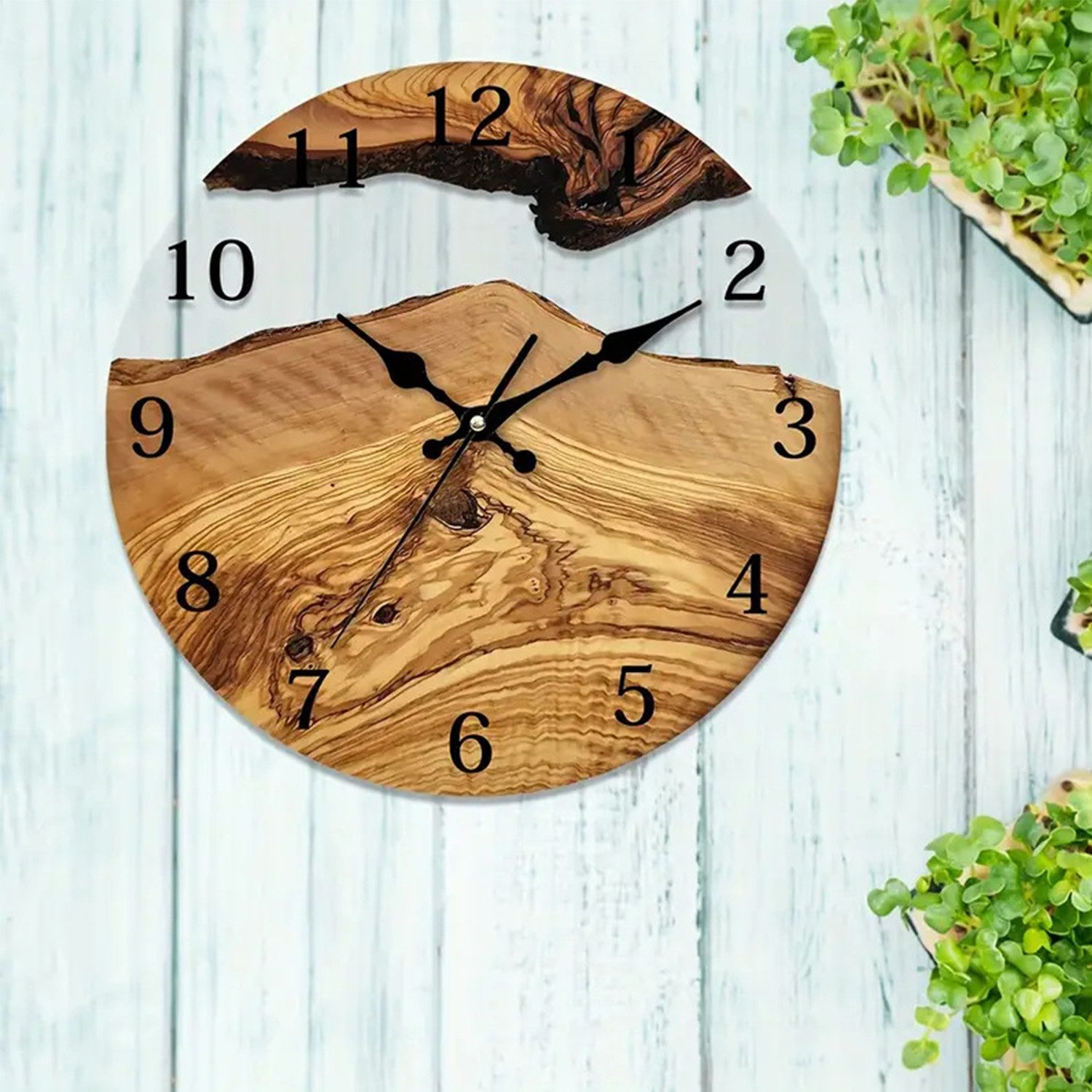 RWEUOQ Wanduhr Glasuhr 30 cm Uhr günstig online kaufen