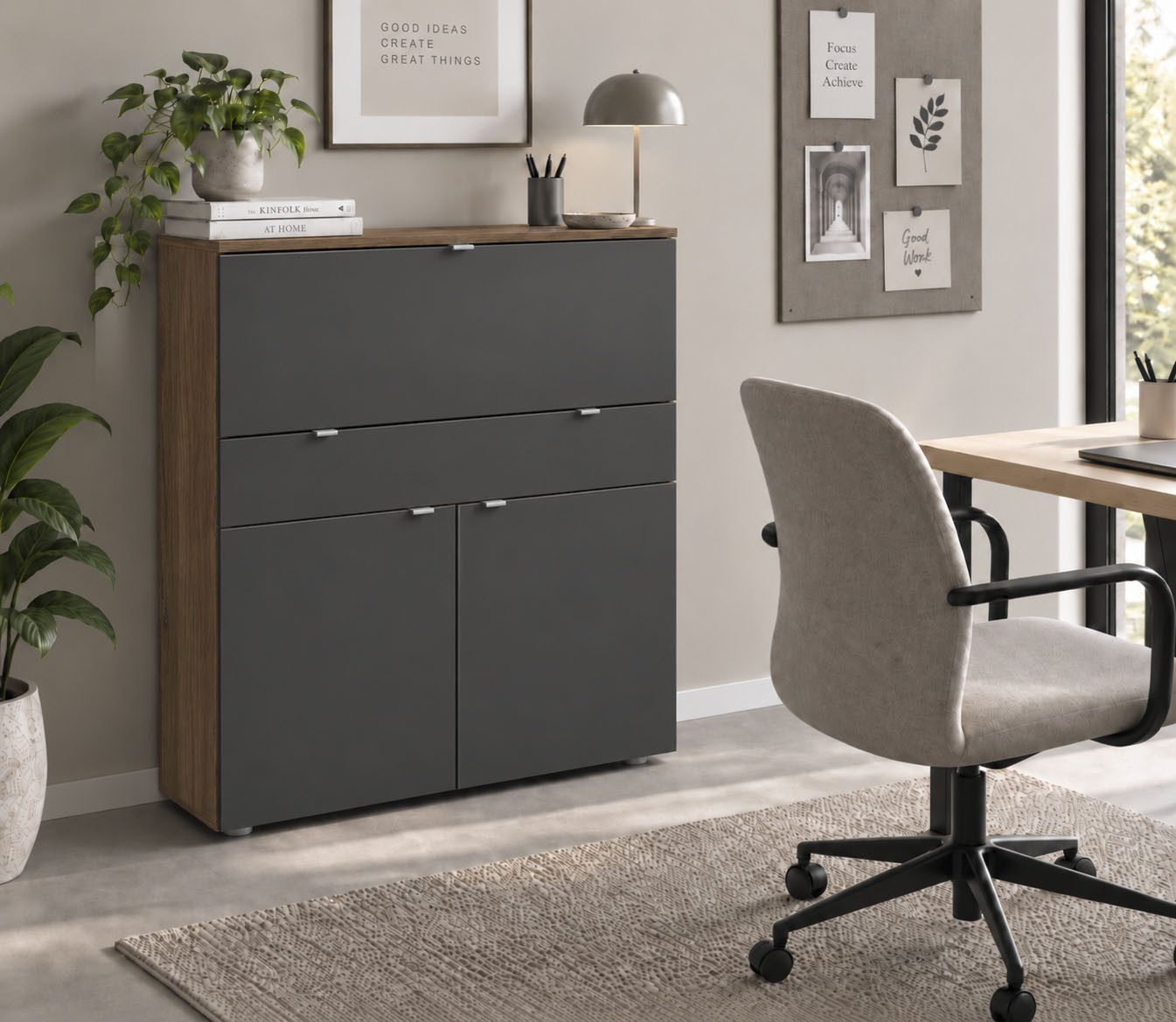 borchardt Möbel Sekretär Dolly, platzsparend, Home-Office-Schreibtisch, Breite 110 cm, Made in Germany