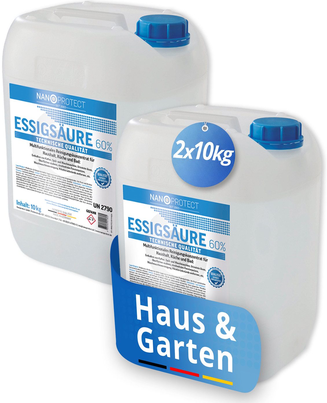 Nanoprotect Essigsäure 60% Reinigungskonzentrat