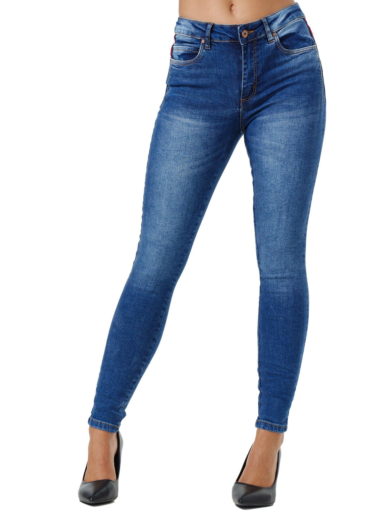 Tazzio Skinny-fit-Jeans F108 Damen Jeanshose günstig online kaufen