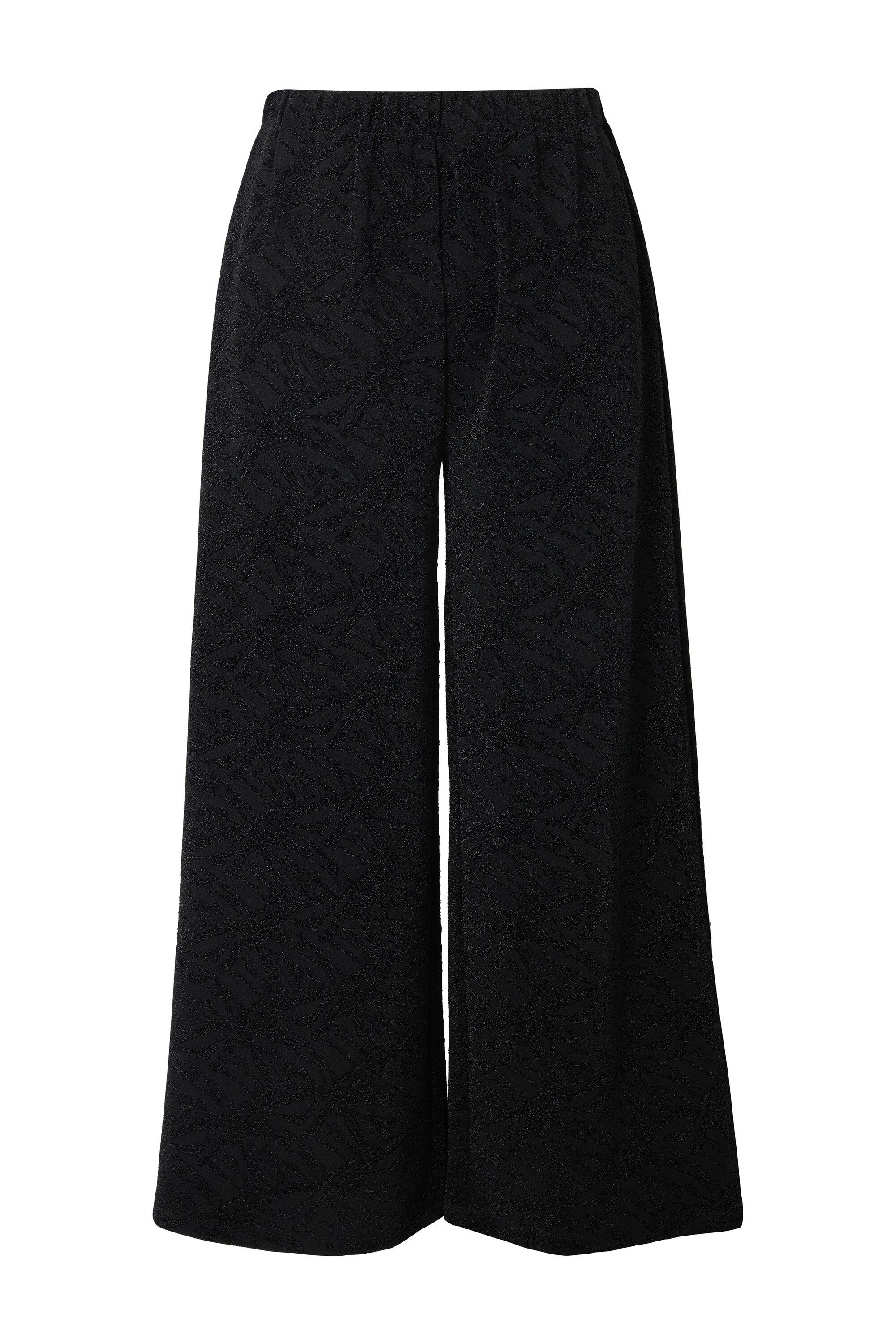 Ulla Popken Schlupfhose Jacquard-Hose Glitter weites günstig online kaufen