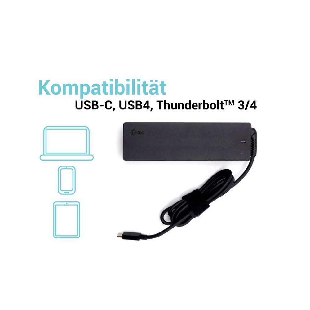 I-TEC i-tec I-TEC Universal Charger USB-C PD3.0 100W Notebook-Netzteil 100 W Notebook-Netzteil