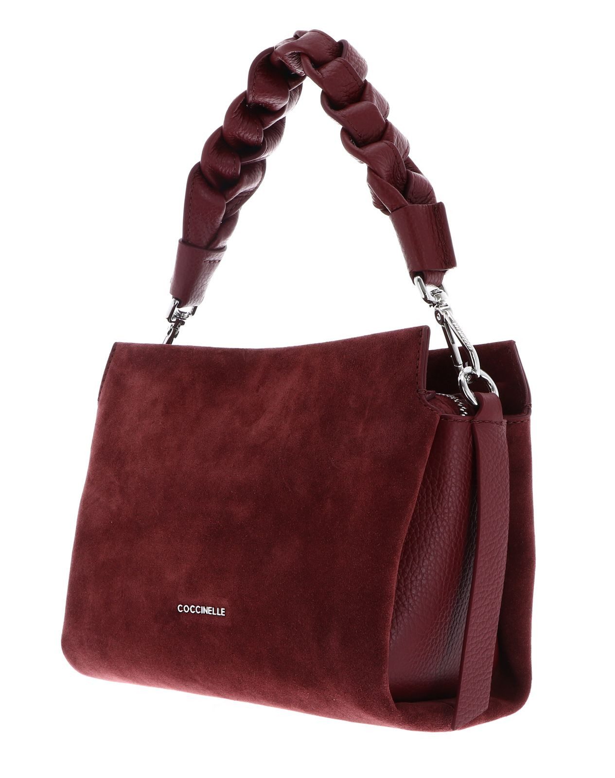 COCCINELLE Handtasche Handbag Suede Grainy Leather, aus echtem Rindsleder