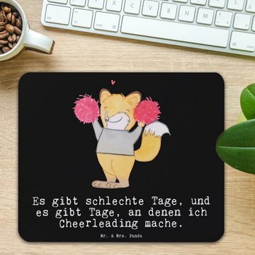 Mr. & Mrs. Panda Mauspad Fuchs Cheerleader Tage - Schwarz - Geschenk, Sportler, Mousepad, Turn (1-St)