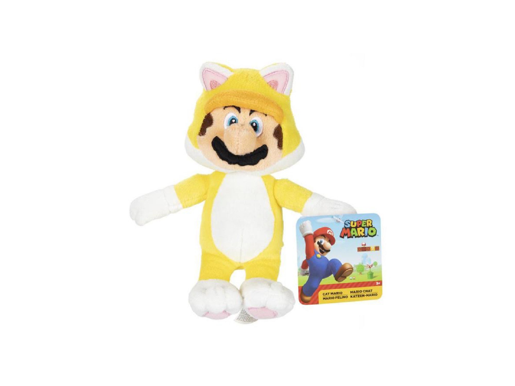 Plüschfigur Nintendo Super Mario Plüsch Cat Mario, ca. 18 cm