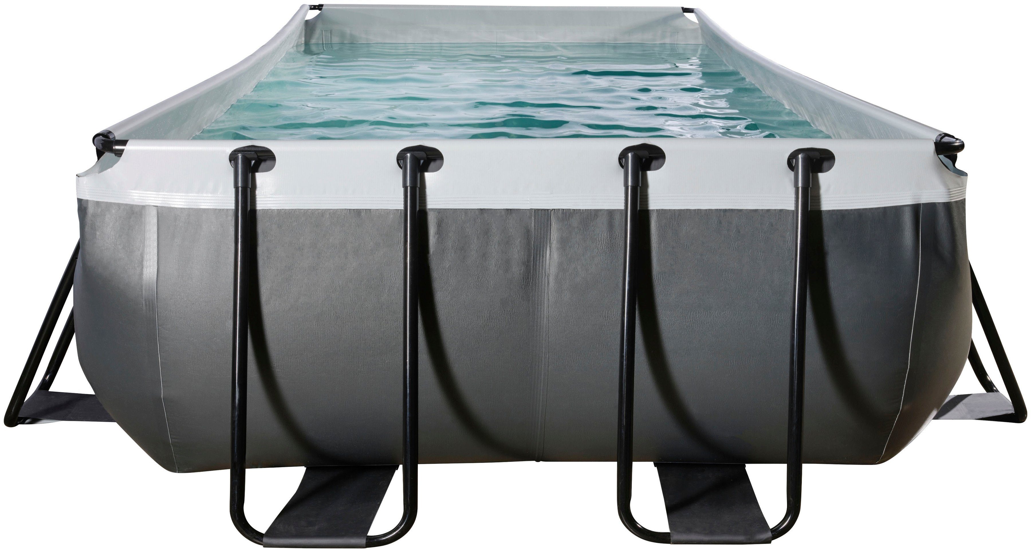 EXIT Framepool (Set, 3-tlg), LxBxH: 540x250x100 cm, inkl. Filterpumpe und Sicherheitsleiter