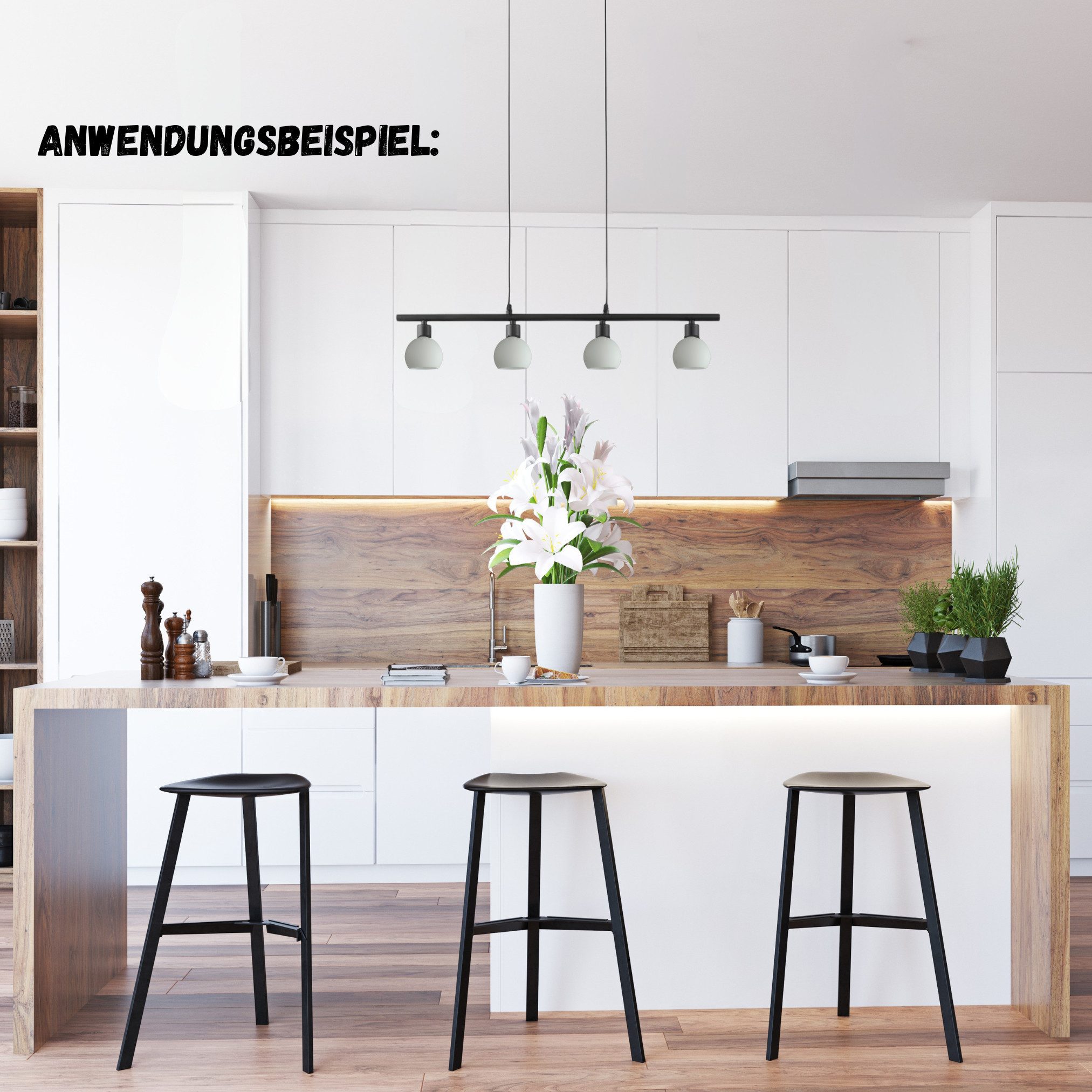 Lichthandel Hoch Lampenschirm Ersatzglas E14 Glaslampenschirm Ersatzschirm Hängelampe, Pendelleuchtenglas, klein Ersatzschirm