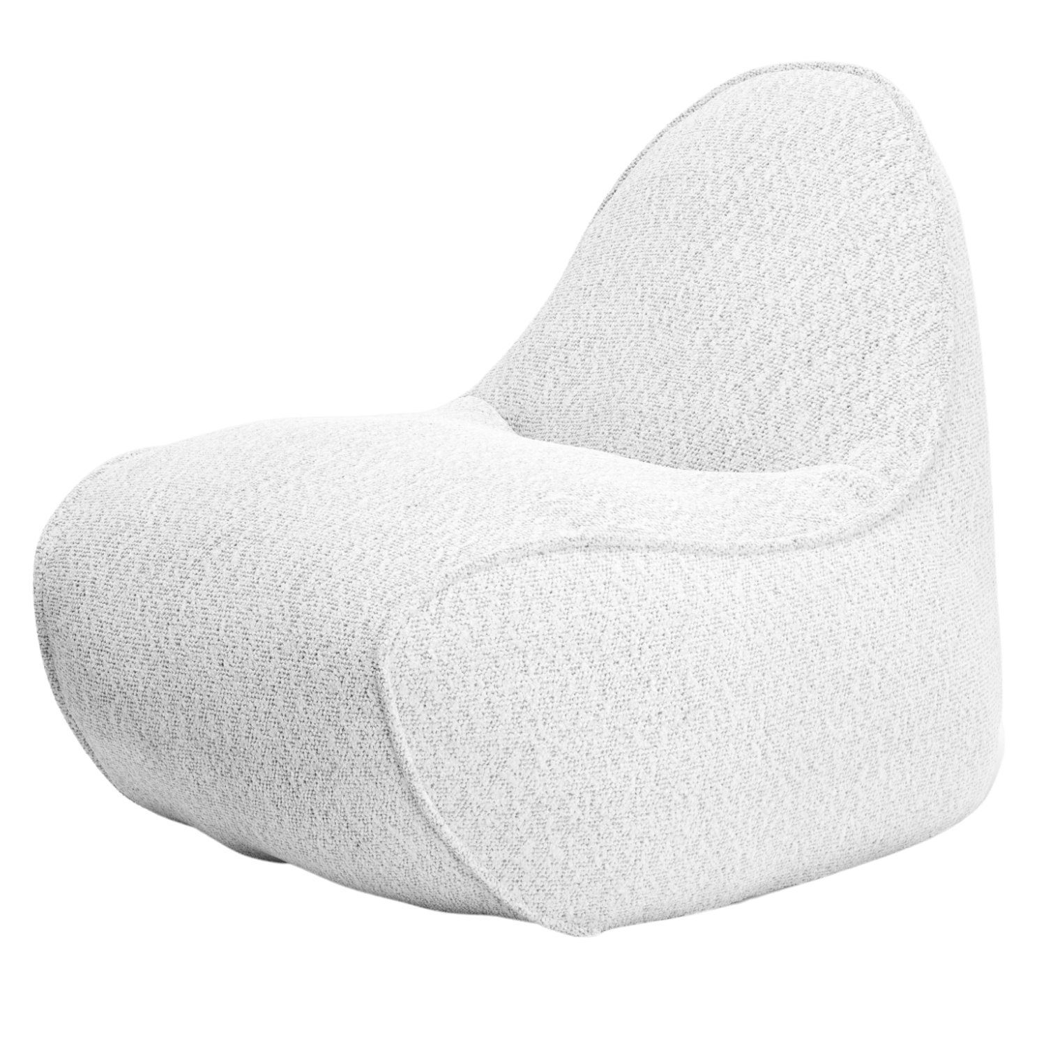 VYNCA Sitzsack Myko Baloo Beanbag (Sitzsack), Indoor Sitzsack, Made in Europe, Stoffart Bouclé WhiteSmoke