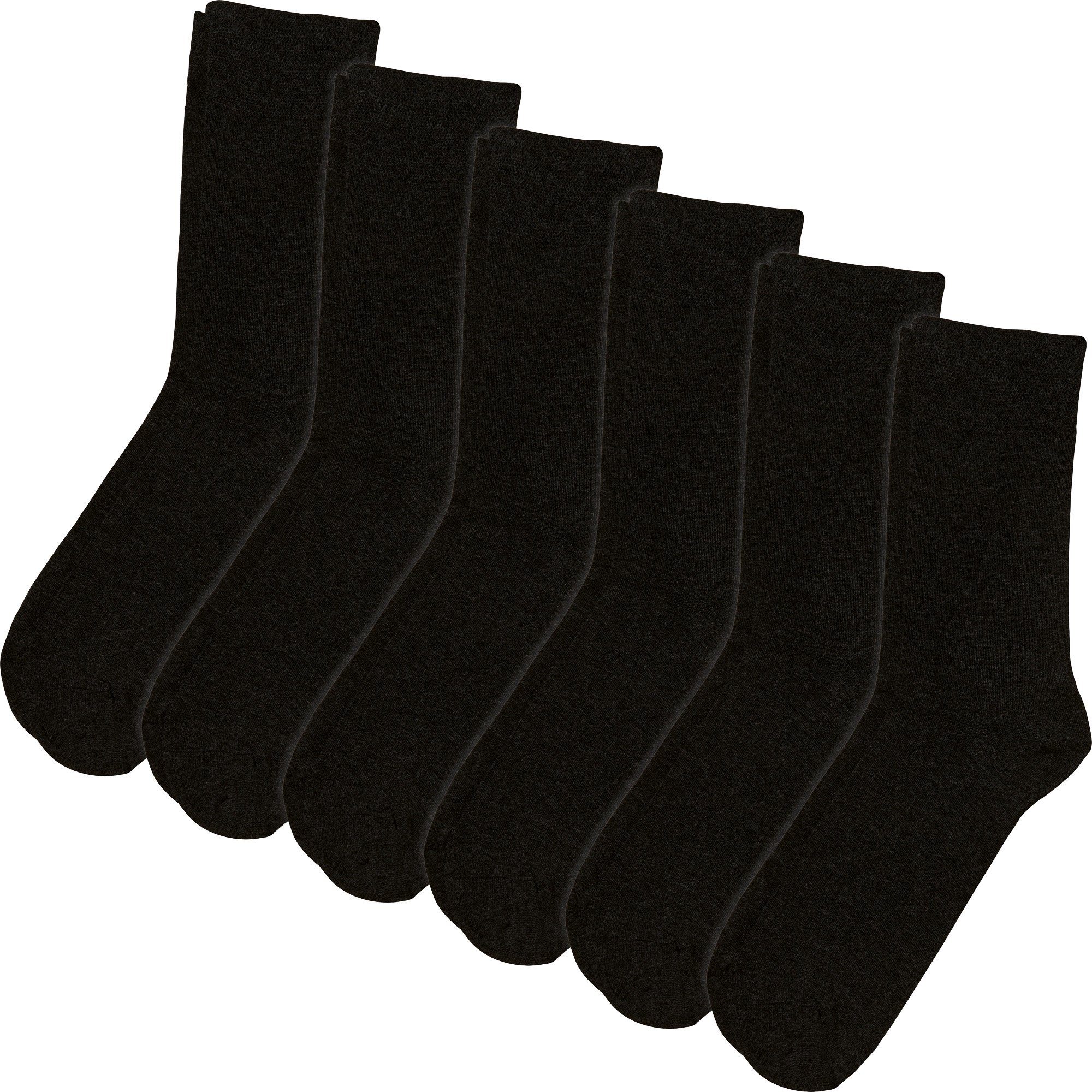 Erwin Herren-Socken Uni Paar schwarz Socken Müller (12-Paar) 6