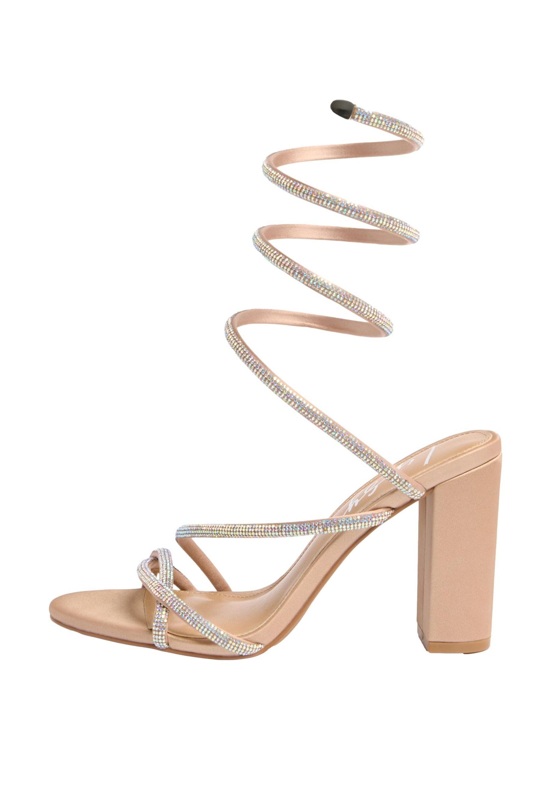 LIPSY Lipsy festliche Sandaletten mit Strasssteinen High-Heel-Sandalette (1-tlg)