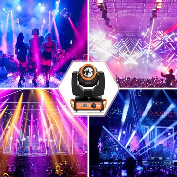 ZonQoonz LED Discolicht RGBW Moving Head LED 230W Partylicht DMX512 Stroboskoplicht, LED, 16CH Bühnenlichter für Bar Club Konzert Geburtstag usw.