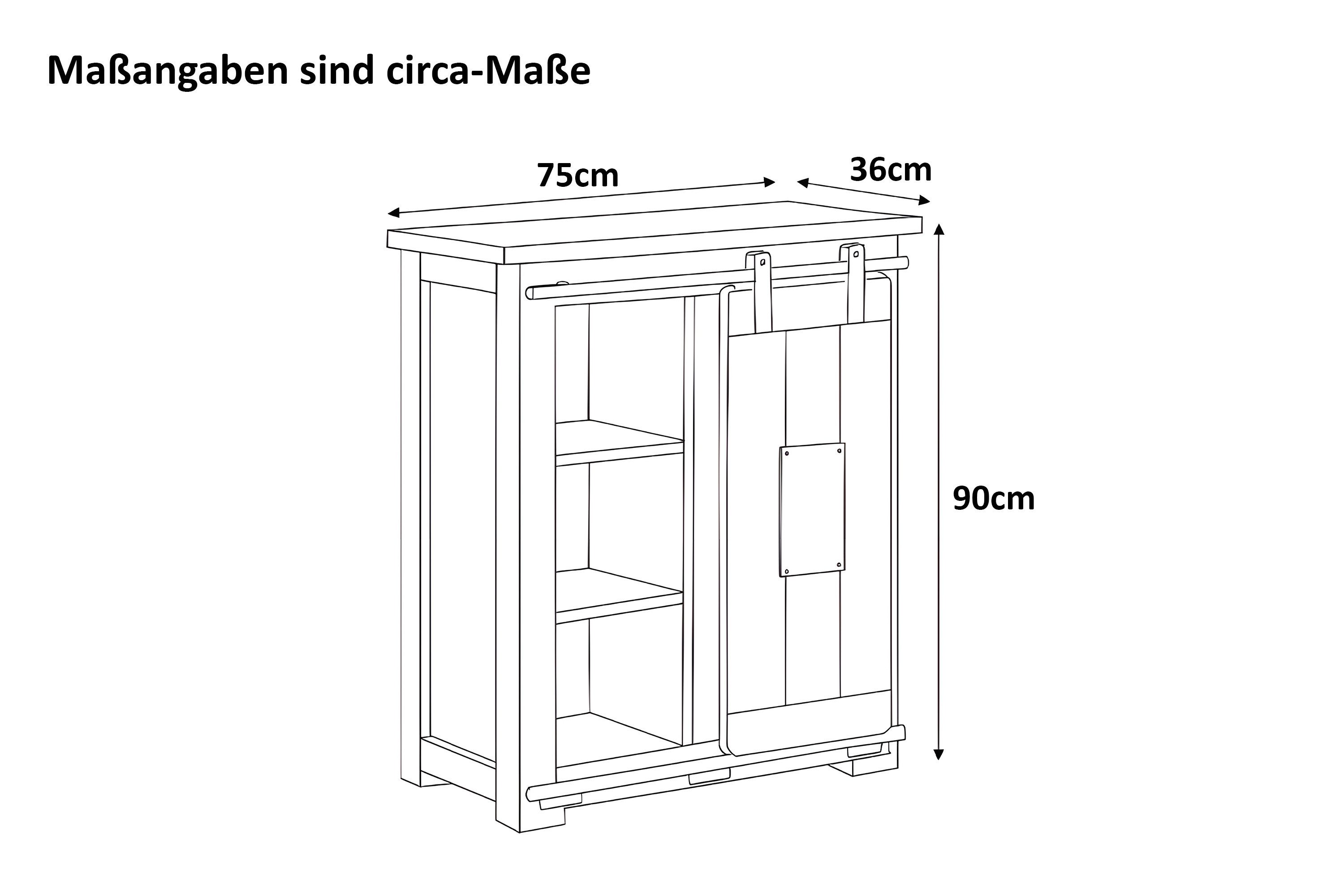 SAM® Sideboard Gia, massives Akazienholz, mit günstig online kaufen