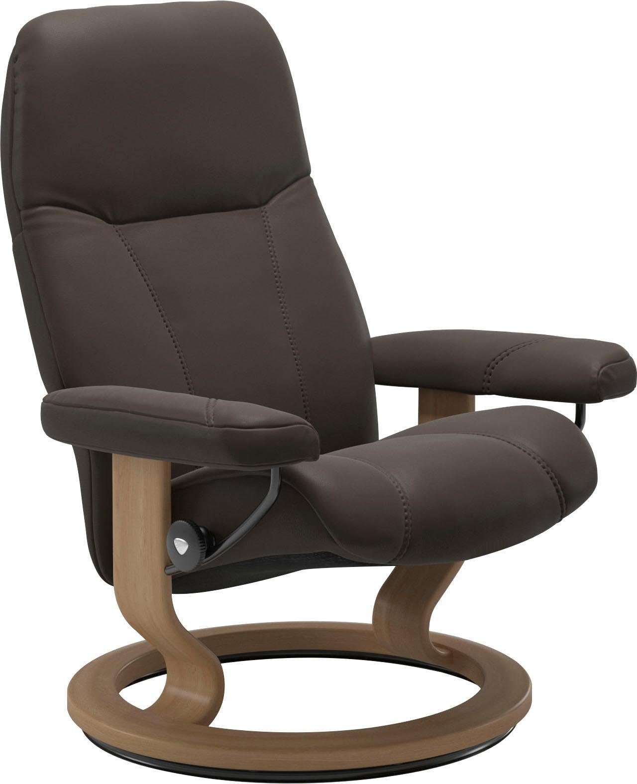 Relaxsessel S, Classic mit Größe Consul, Gestell Stressless® Eiche Base,