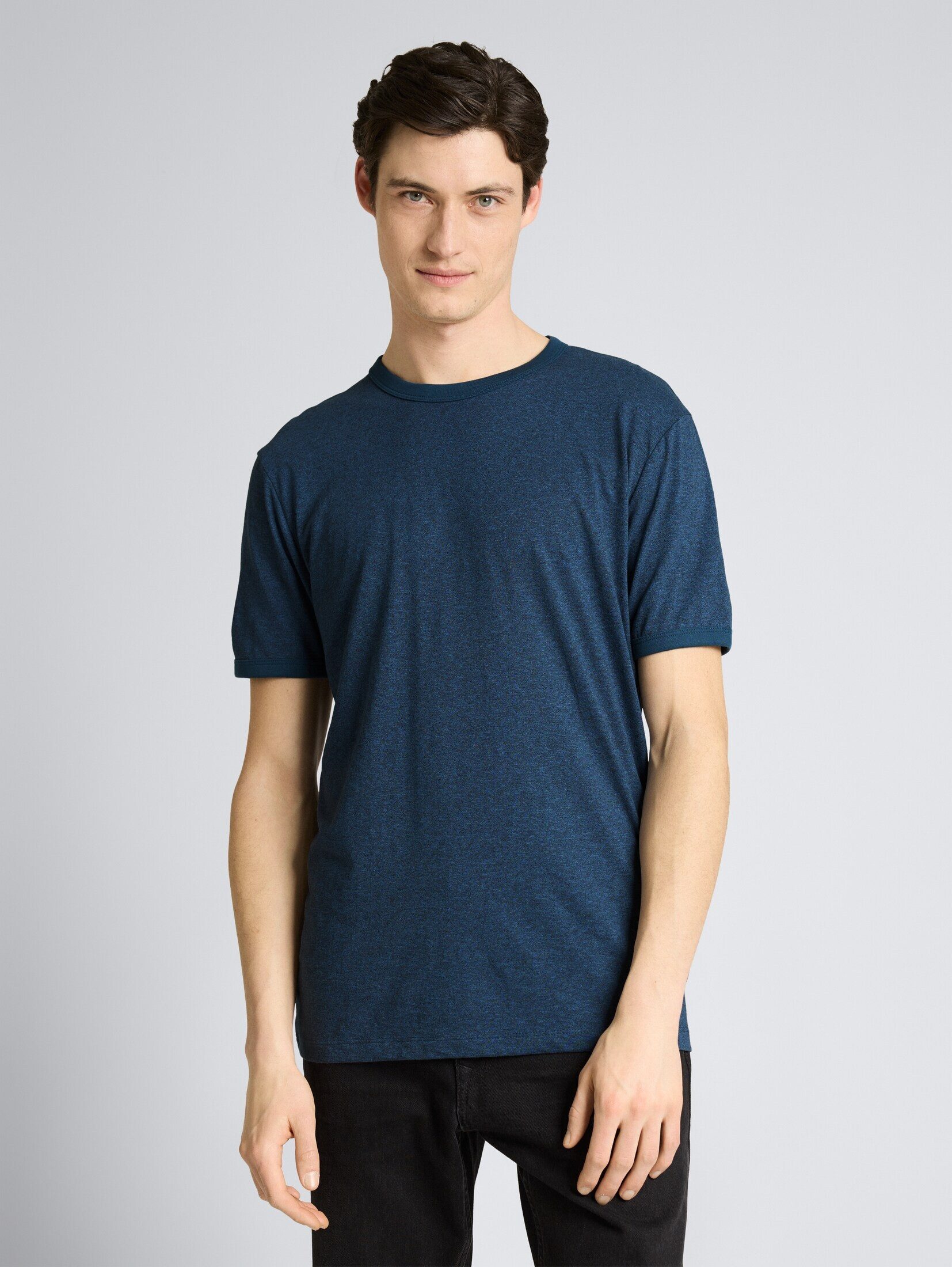 TOM TAILOR Denim T-Shirt T-Shirt T-Shirt in Melange-Optik günstig online kaufen