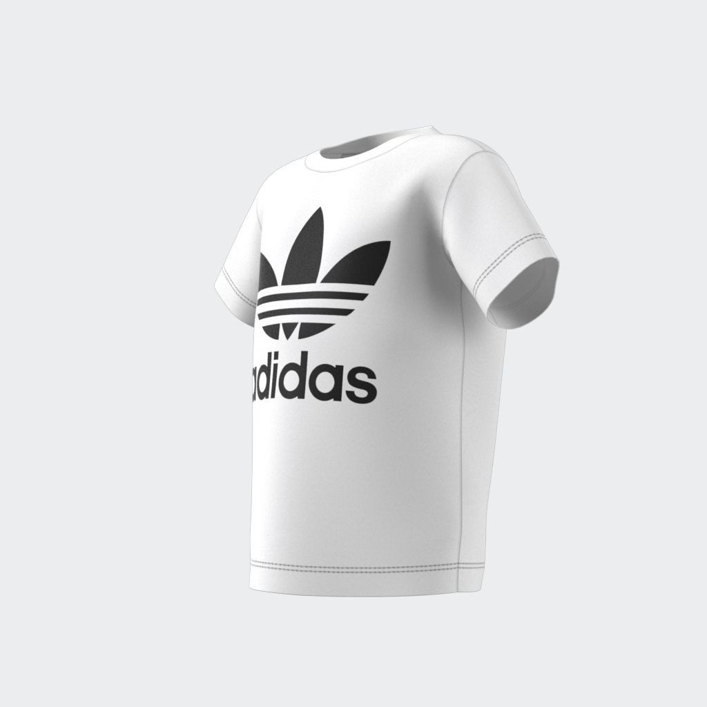 adidas Originals T-Shirt TREFOIL TEE für Babys, sportlicher Schnitt, mit kurzen Ärmeln, mit Knopfleiste