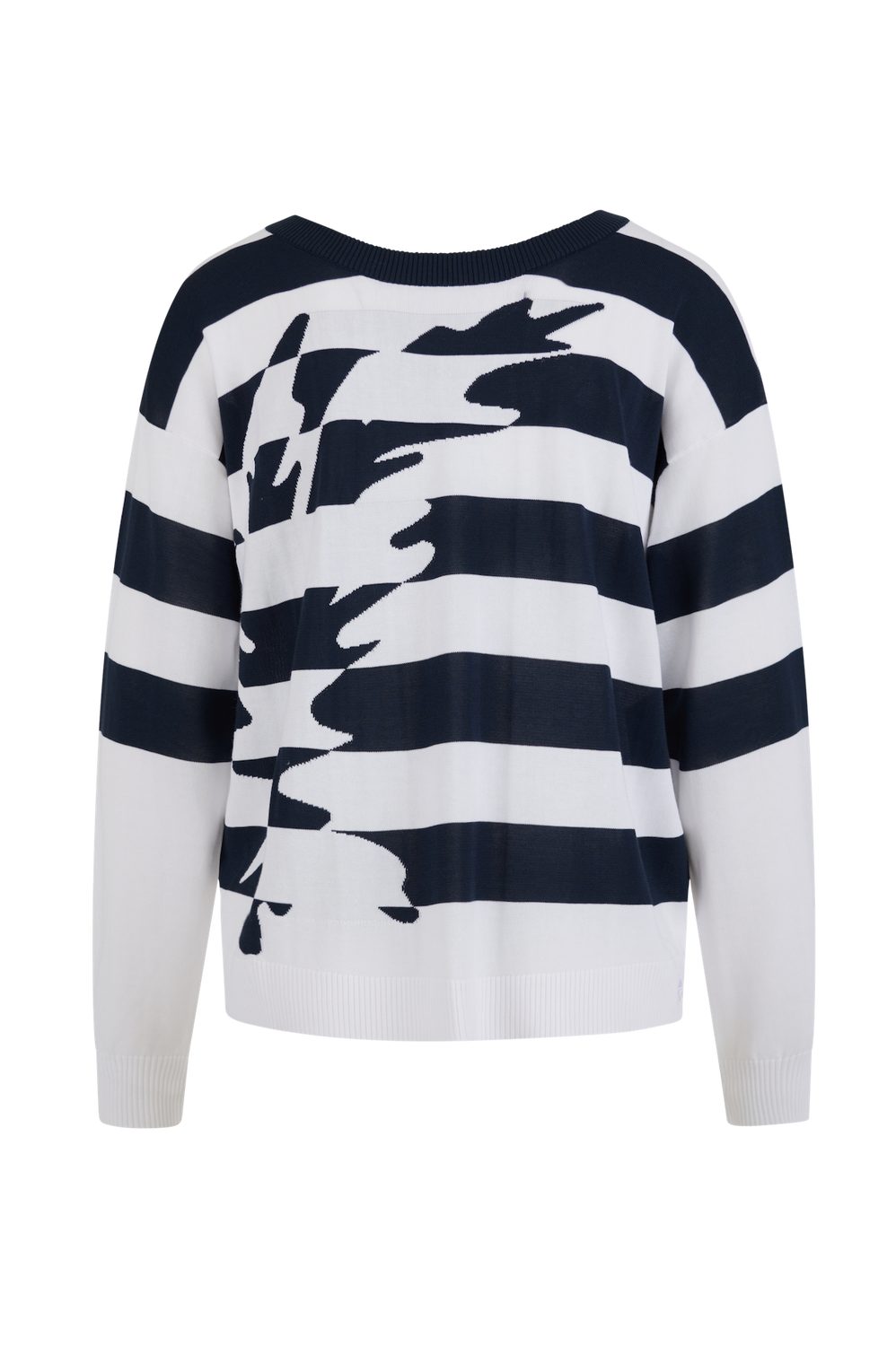 Sportalm Kitzbühel Sweatshirt Vale 450270 Maritimes Streifendesign mit modischen Bändern