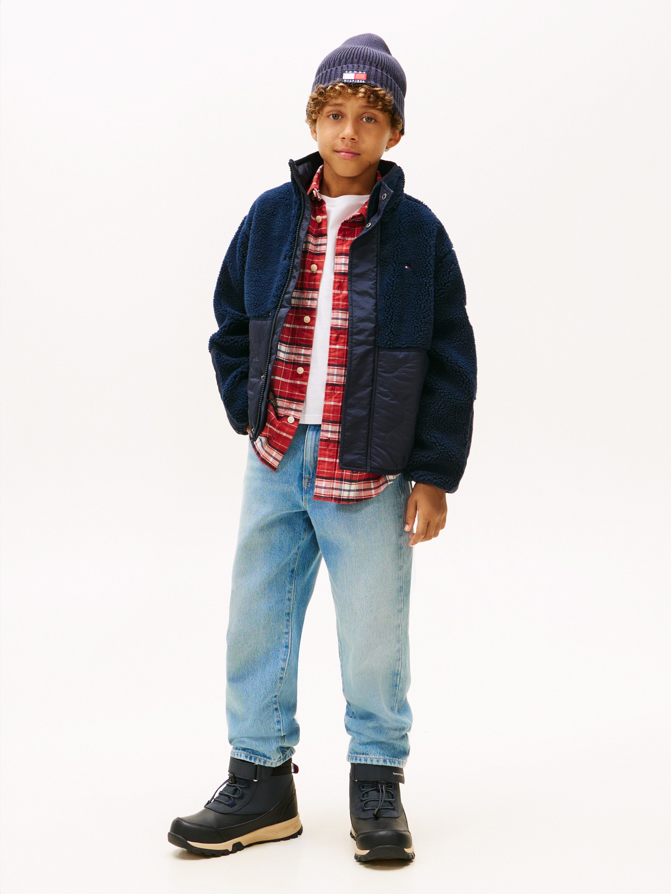 Tommy Hilfiger Bomberjacke TEDDY QUILTED BOMBER Regular fit, Kinder bis 16 Jahre