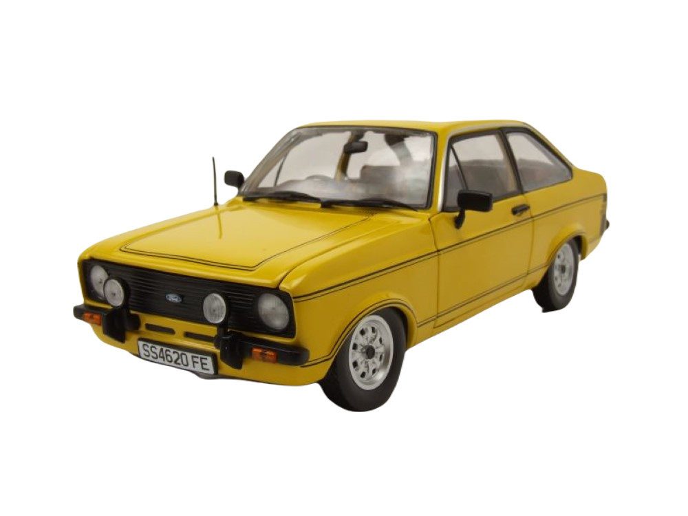 Sun Star Modellauto Ford Escort MK2 Sport RHD 1975 gelb, Maßstab 1:18