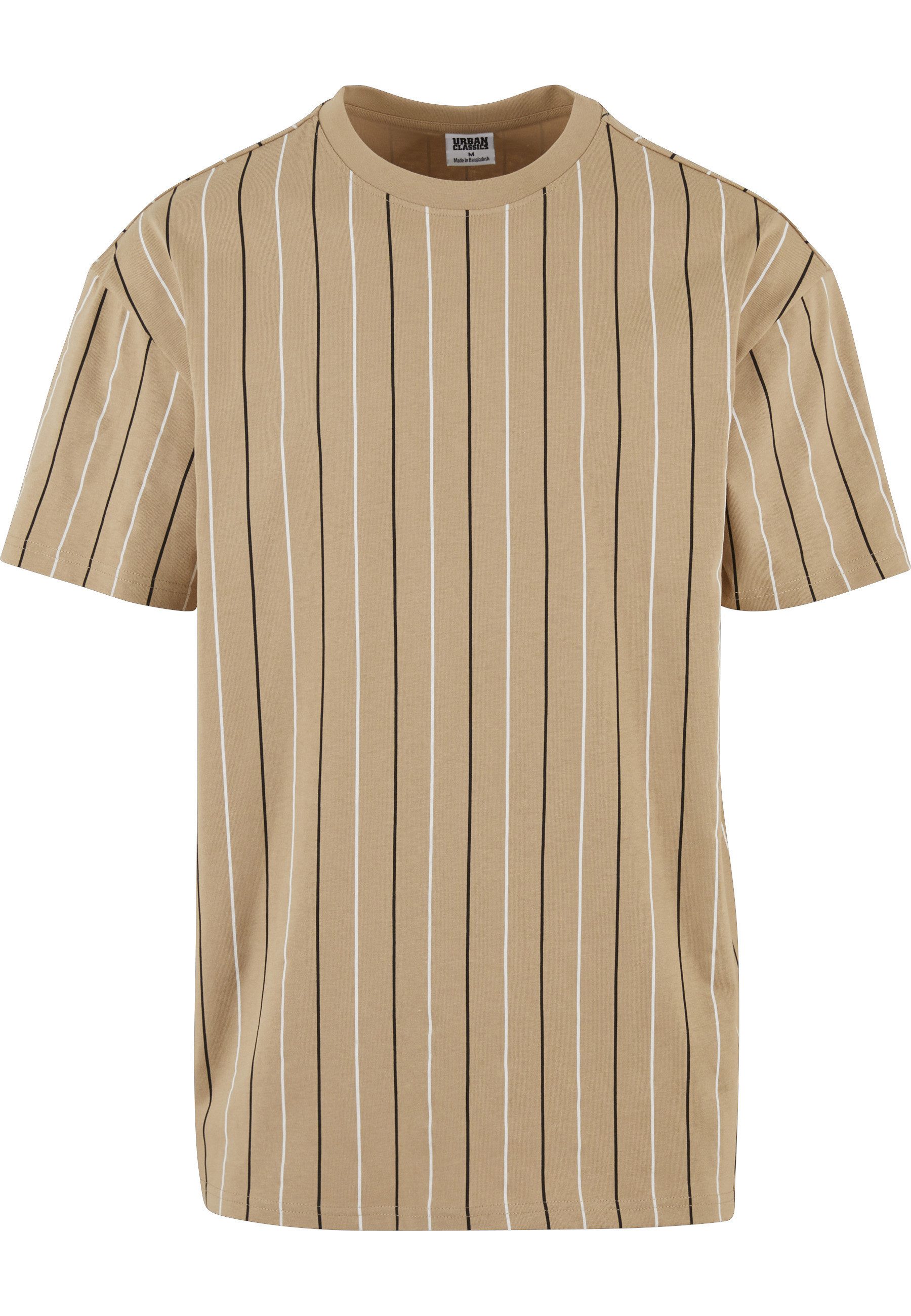 URBAN CLASSICS T-Shirt Urban Classics Printed Pinstripe Tee (1-tlg)