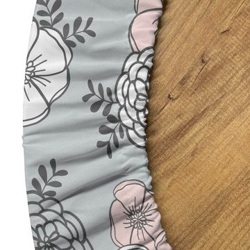 Abakuhaus Tischdecke Rundum-elastische Stofftischdecke, Natur Bunte Blumen-Muster