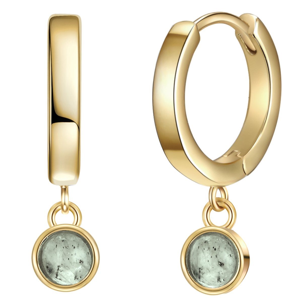Glanzstücke München Paar Creolen gelbgold, aus Sterling Silber günstig online kaufen
